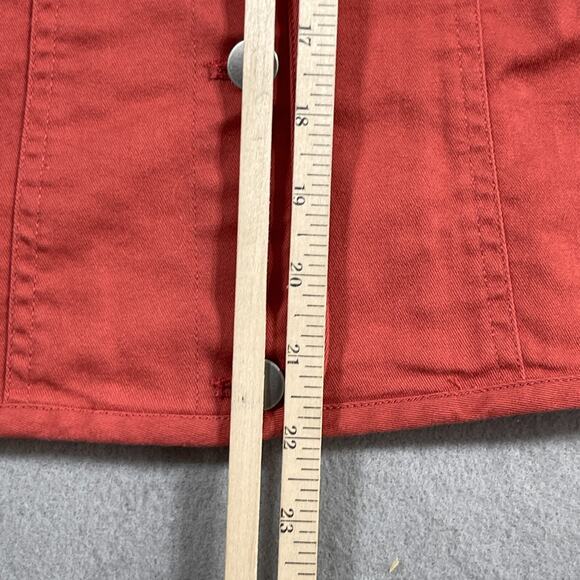 Pendleton Jacket Women Large Twill Laguna Orange Button Front Long Sleeve Casual - Picture 6 of 11